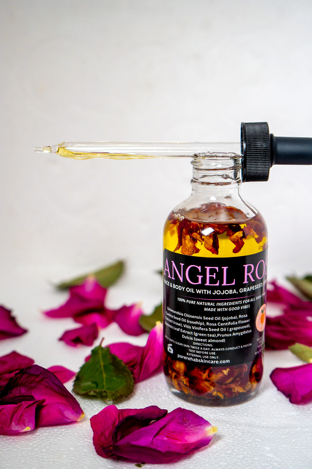 Angel Rose Face & Body Oil - 4oz